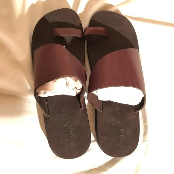 Fabaht | Shoes | Fabaht Mens Brownburgundy Leather Toeloop  display picture 2